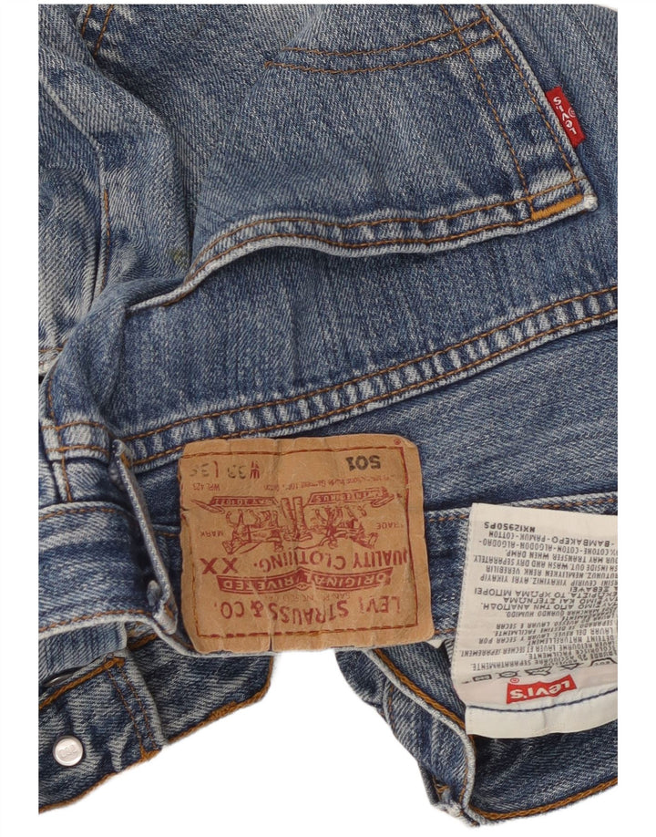Blugi drepti pentru bărbați Levi's 501 W33 L29 Bumbac albastru