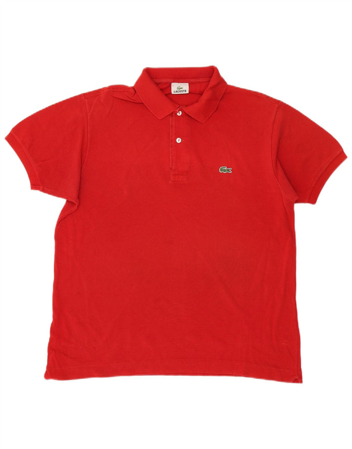 Tricou polo pentru bărbați LACOSTE Mărimea 5, bumbac roșu mare