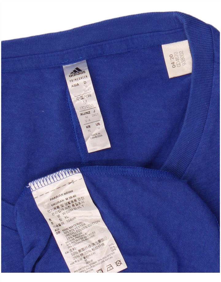 Vest Top Aeroready pentru bărbați Adidas UK 38/40 Poliester albastru mediu