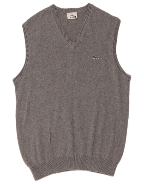 Lacoste Mens Vest Tank Top Marimea 3 Bumbac Gri mic