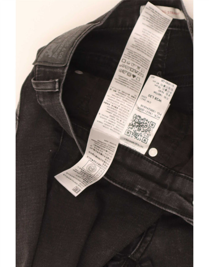 Blugi drepți modelați 314 pentru femei Levi's W28 L30 bumbac negru