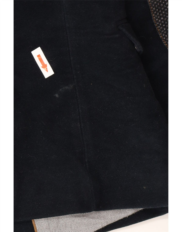 Sacou blazer pentru femei Zara cu 1 nasture UK 12 Mediu Acetat bleumarin