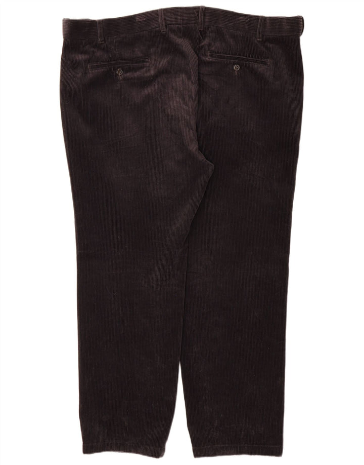 Pantaloni drepti obișnuiți din catifea pentru bărbați Marks & Spencer L44 L29 negri