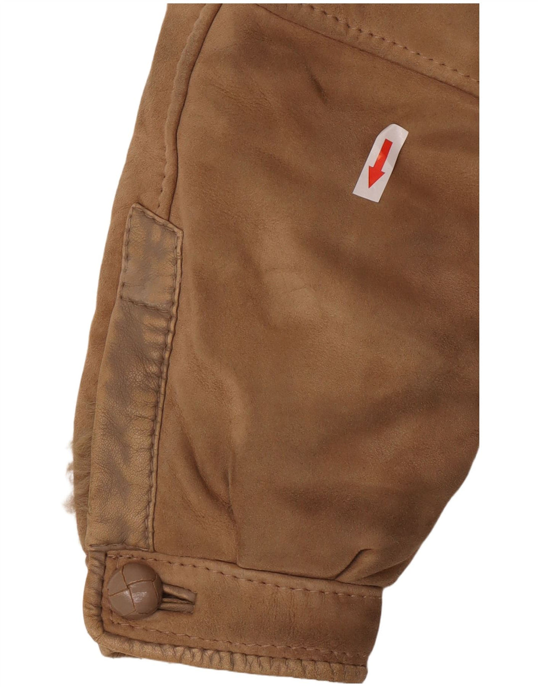 Jachetă vintage din shearling pentru femei IT 44 Medium Beige Shearling