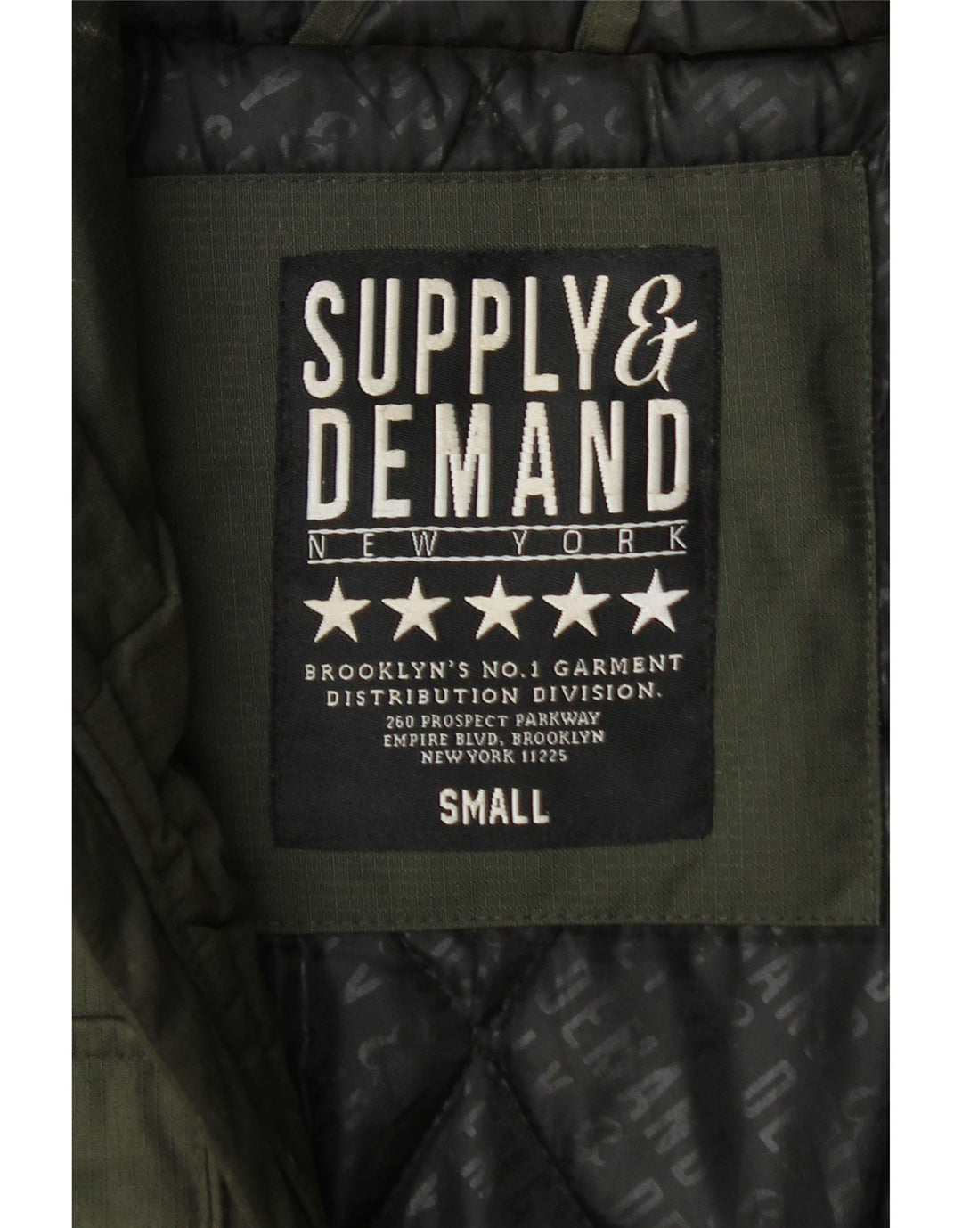 Jachetă cu glugă pentru bărbați Supply & Demand UK 36 Poliester kaki mic