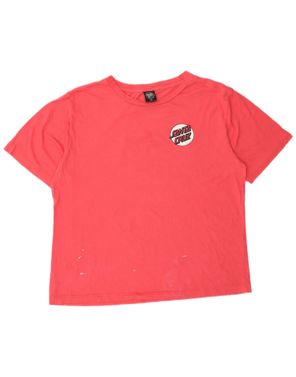 Tricou grafic Santa Cruz pentru femei Top US 12 Large Red Bumbac