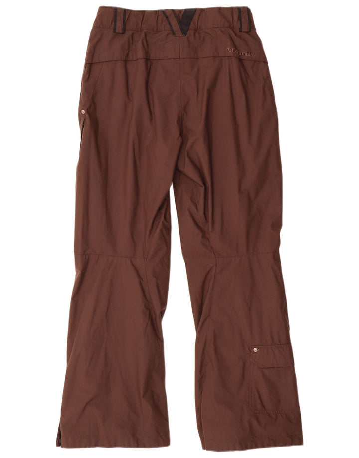 COLUMBIA Pantaloni de schi pentru femei UK 10 Small Brown Nylon