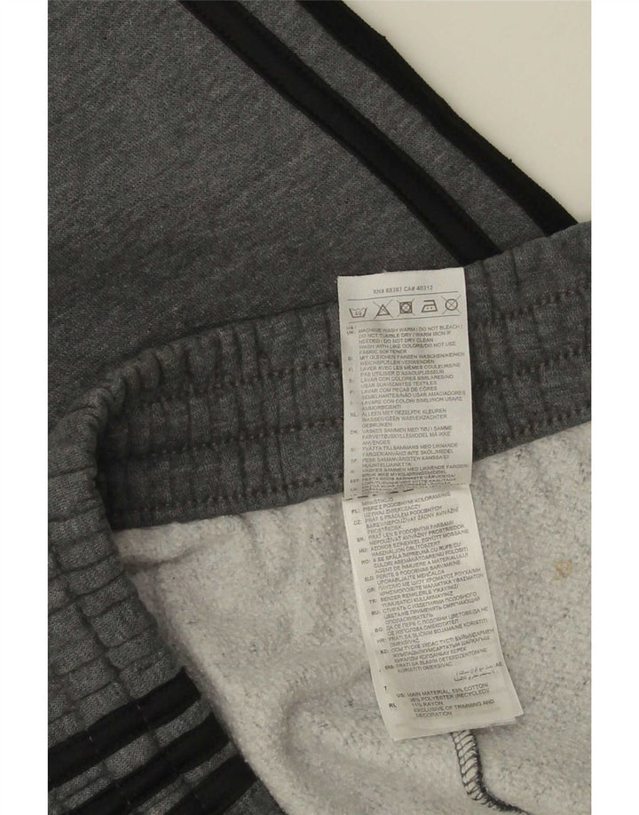 Pantaloni de trening Adidas pentru bărbați Joggeri din bumbac gri mediu