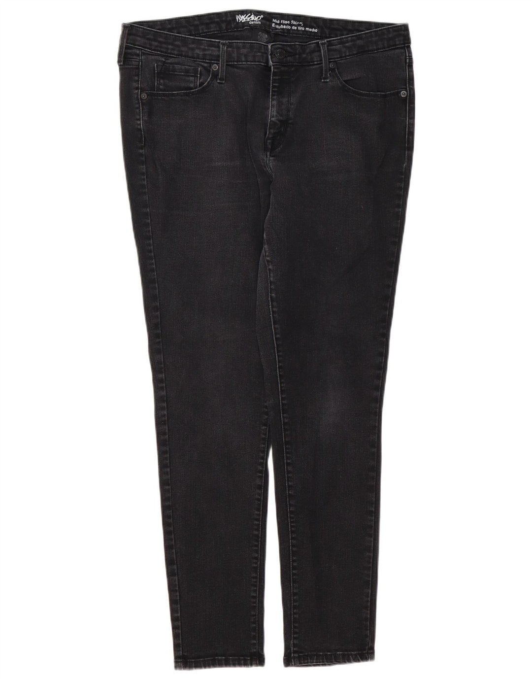 MOSSIMO Blugi skinny pentru femei Power Stretch US 14 Large W32 L29 Black