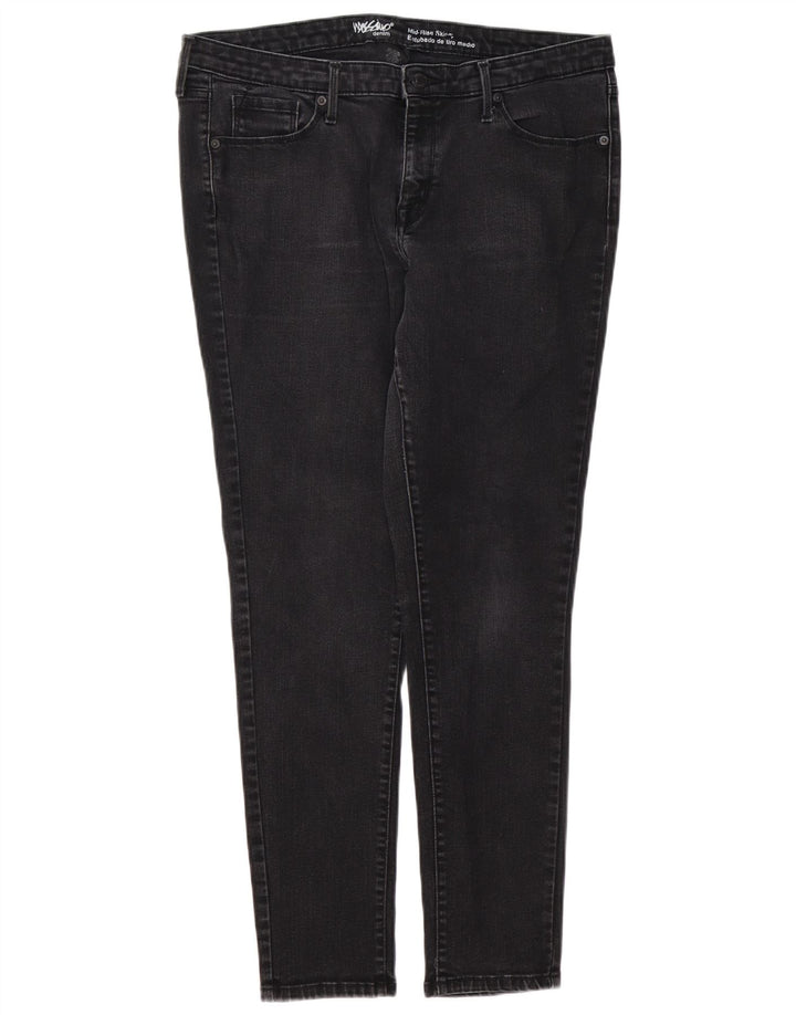 MOSSIMO Blugi skinny pentru femei Power Stretch US 14 Large W32 L29 Black