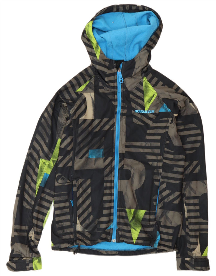 Jachetă Windbreaker cu grafică Quiksilver pentru băieți 13-14 ani, multicoloră