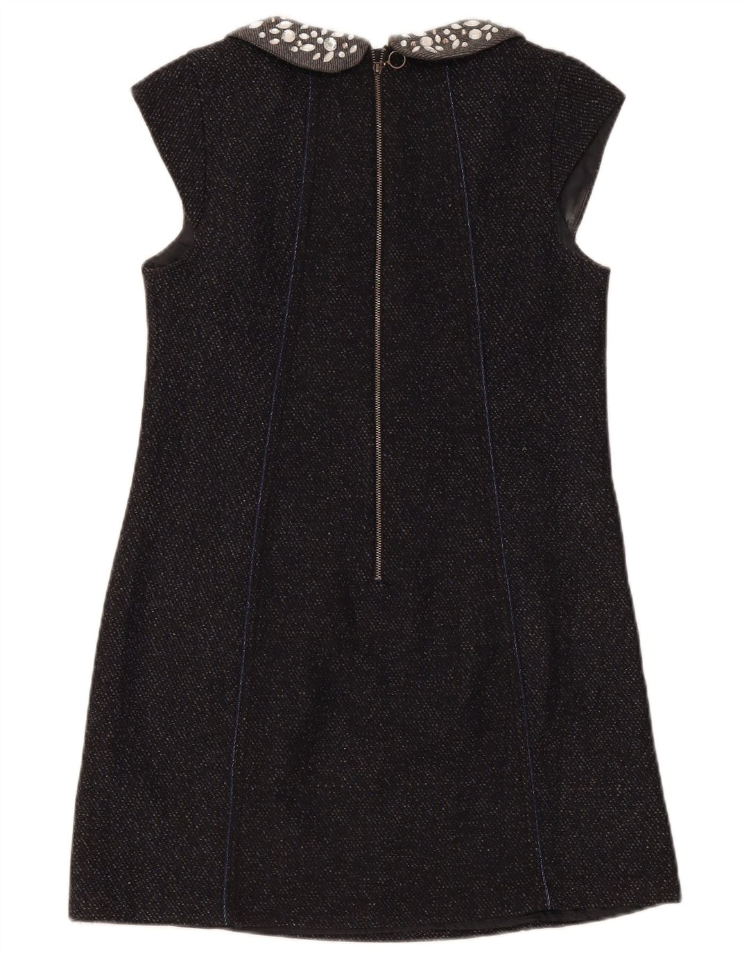 Rochie schimbătoare pentru femei Superdry UK 12 Medium Bleumarin Lână cu pete