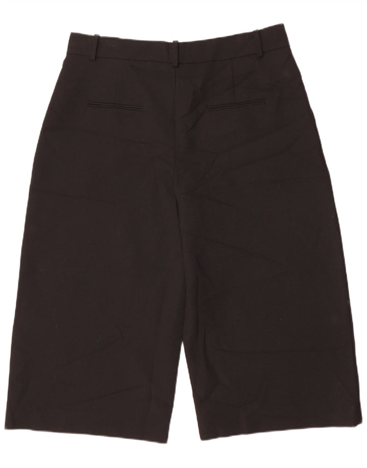 Pantaloni Capri pentru femei cu talie înaltă Zara XL negru