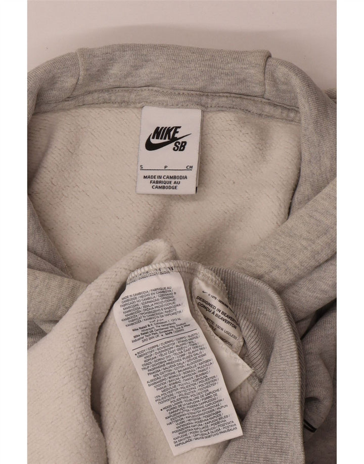 Pulover Nike Grafic pentru bărbați, bumbac mic, gri