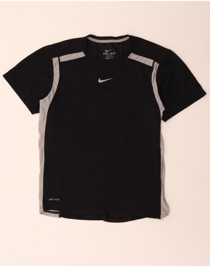 Tricou pentru bărbați Nike Dri Fit Top UK 38/40 Mediu Negru Poliester color bloc