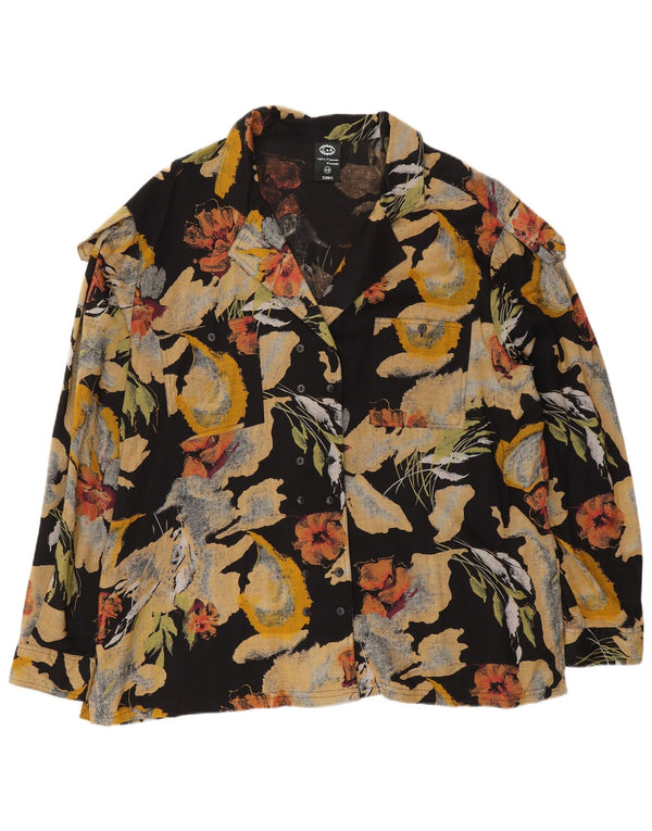 Bluză cămașă pentru femei C&A EU 48 2XL Viscoză florală multicoloră