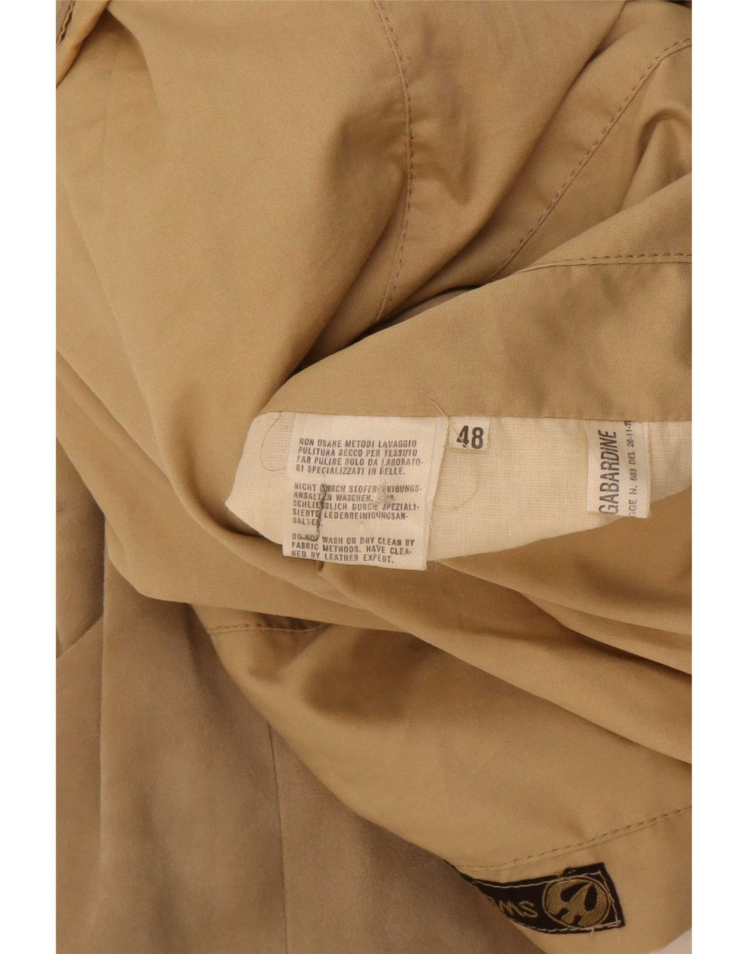 Jachetă vintage pentru bărbați reversibilă din piele intoarsa IT 48 Medium Beige Piele