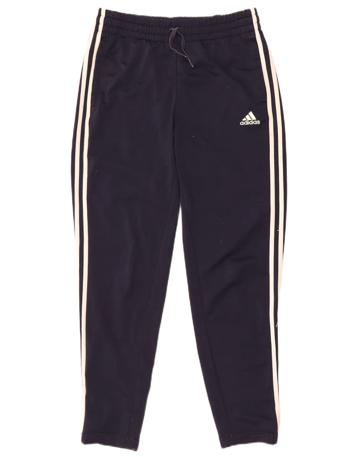 Pantaloni de trening Adidas pentru femei UK 8/10 Poliester bleumarin mic