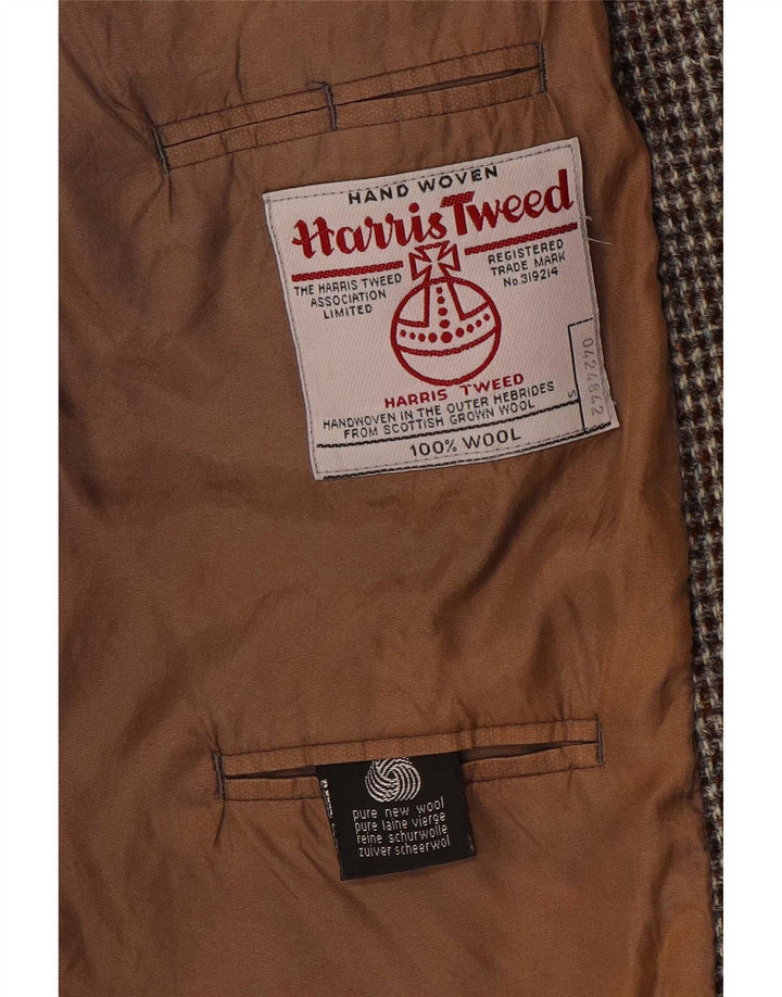 Jachetă pentru bărbați Harris Tweed cu 2 nasturi, UK 38, maro mediu