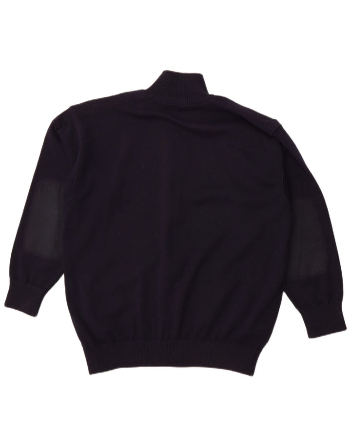 Pulover cardigan pentru bărbați BLUE DRAKE XL Lână bleumarin