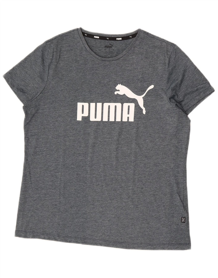 Tricou grafic Puma pentru bărbați Top mare poliester gri