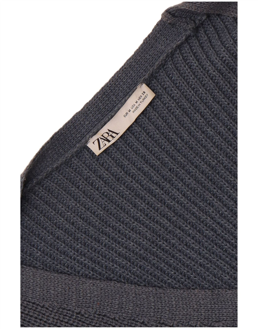 Pulover cardigan pentru femei Zara UK 14 Medium Bleumarin