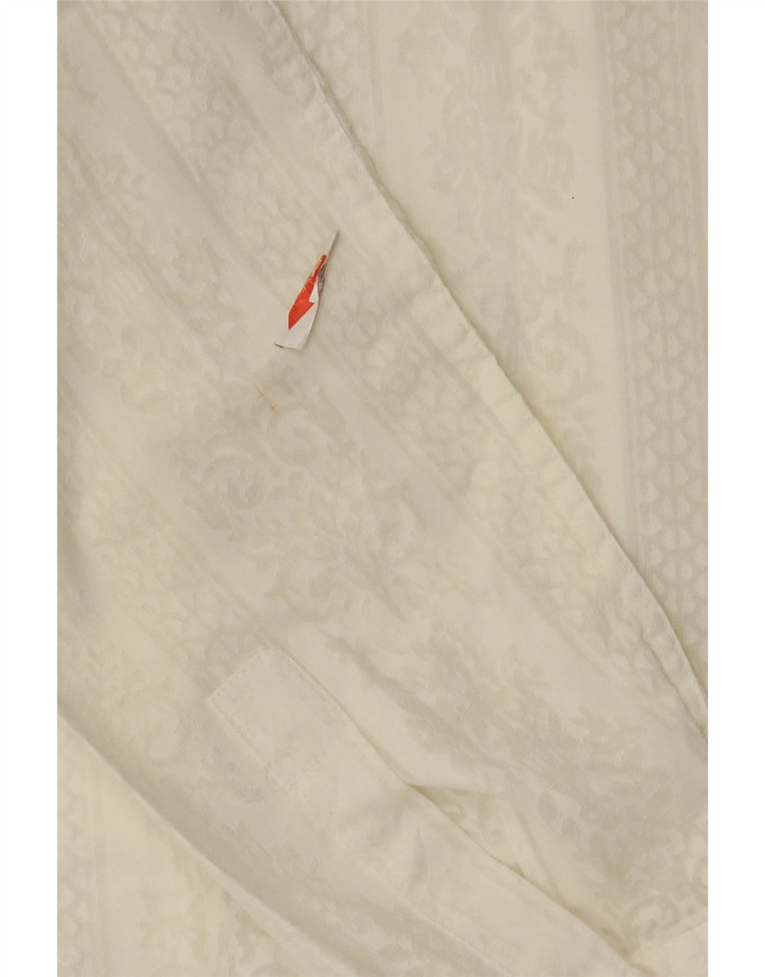 Cămașă Vintage pentru femei UK 12 Medium White Paisley
