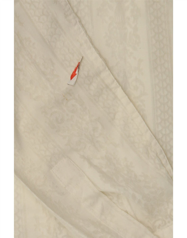 Cămașă Vintage pentru femei UK 12 Medium White Paisley