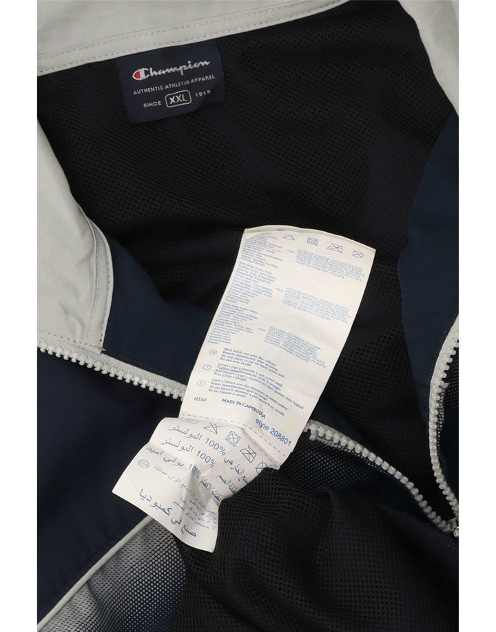 Jachetă pentru trening pentru bărbați Champion, 2XL, poliester color block, albastru bleumarin