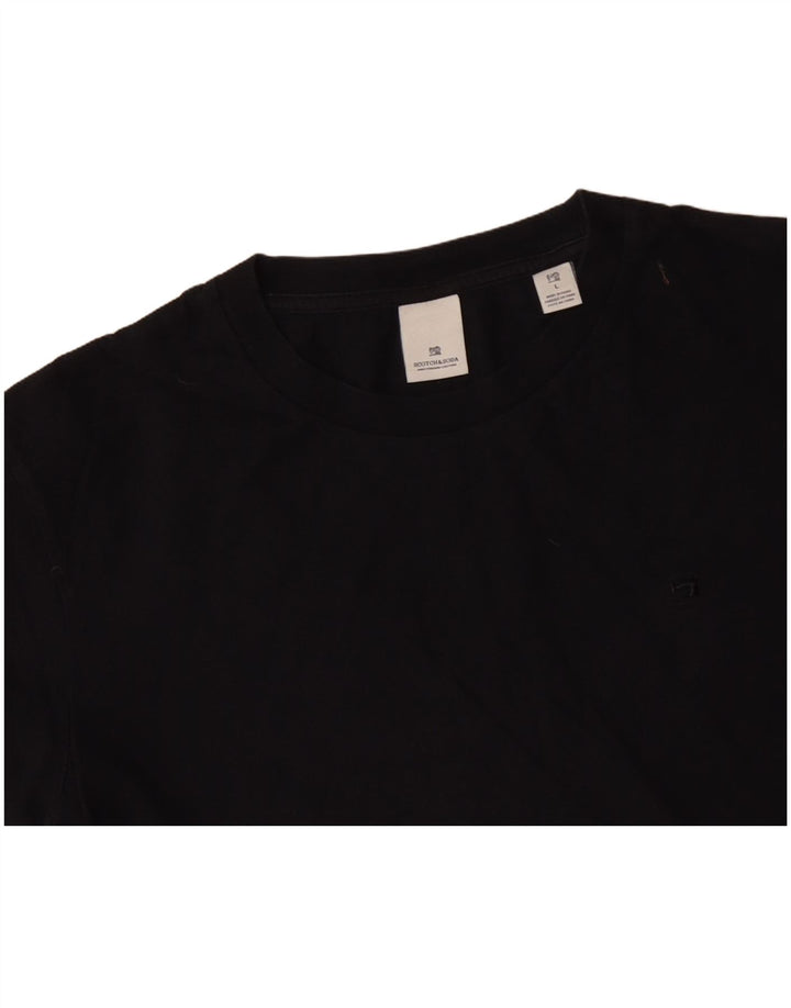 Tricou pentru bărbați SCOTCH & SODA Top mare din bumbac negru
