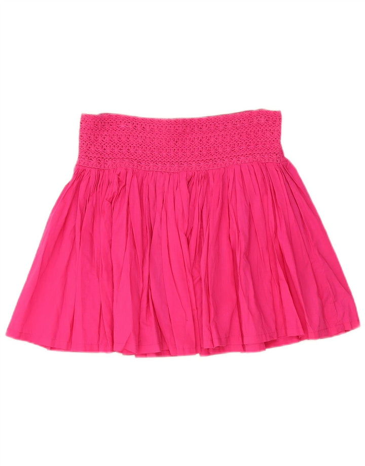 Marks & Spencer Womens Pleated Mini Skirt W28 Medium Pink