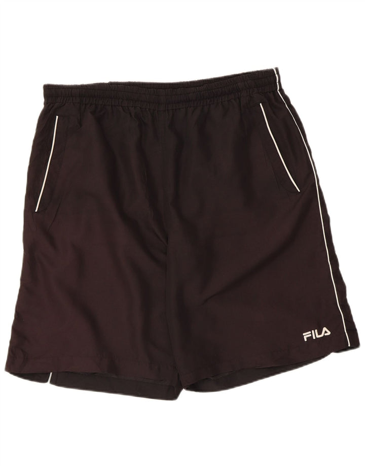 Pantaloni scurți sport Fila pentru bărbați XL poliester negru