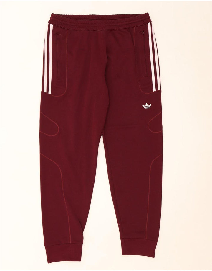 Pantaloni de trening pentru bărbați Adidas Pantaloni de jogging Mediu Burgundy Poliester