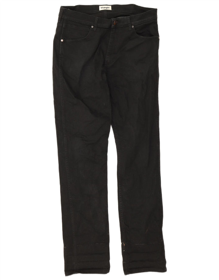 Blugi slim pentru bărbați Wrangler W32 L34 bumbac negru