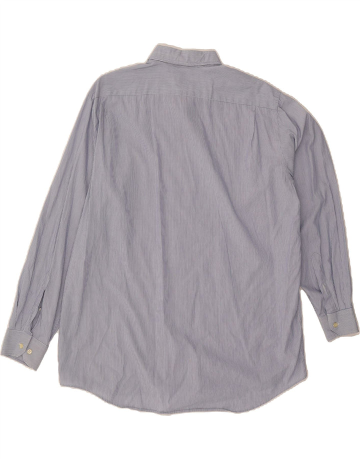 LACOSTE Mens Shirt Size 41 Large Blue Pinstripe Vintage Lacoste and Second-Hand Lacoste from Messina Hembry 