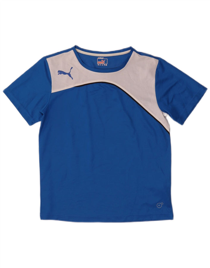 Tricou Puma Băieți Top 13-14 Ani Poliester Colorblock Albastru