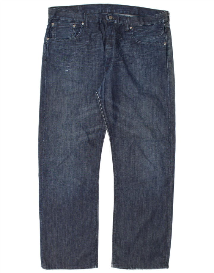 Blugi drepti pentru bărbați Levi's 501 W38 L30 bumbac bleumarin