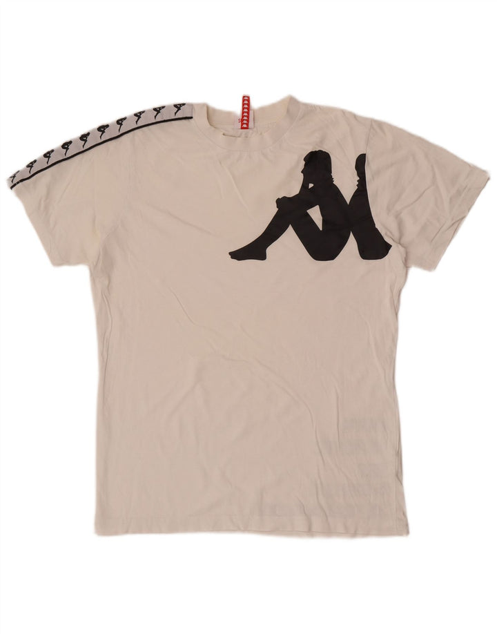 Tricou grafic pentru bărbați Kappa Top mic Bumbac alb