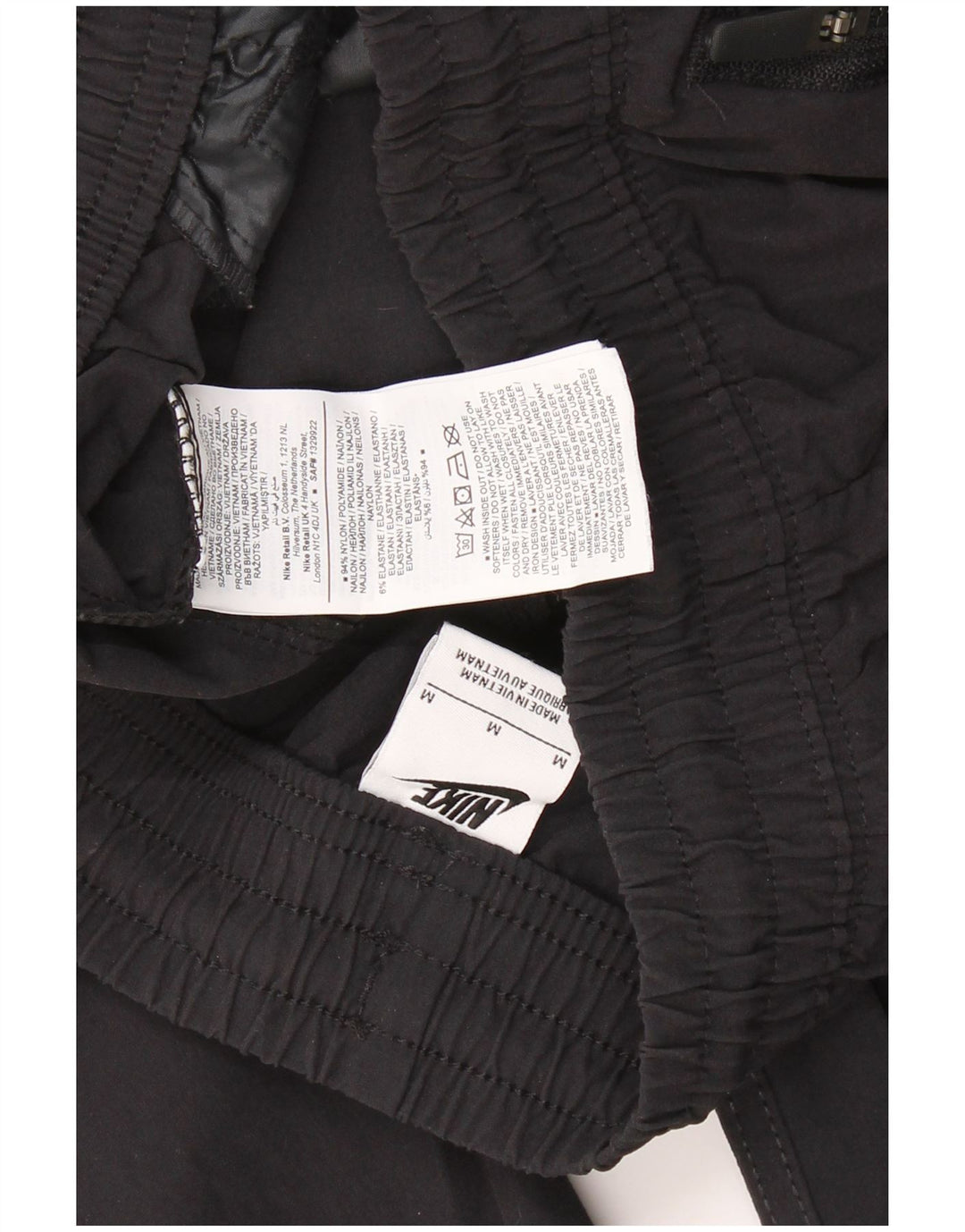 Pantaloni de trening cargo NIKE pentru bărbați, nailon mediu negru