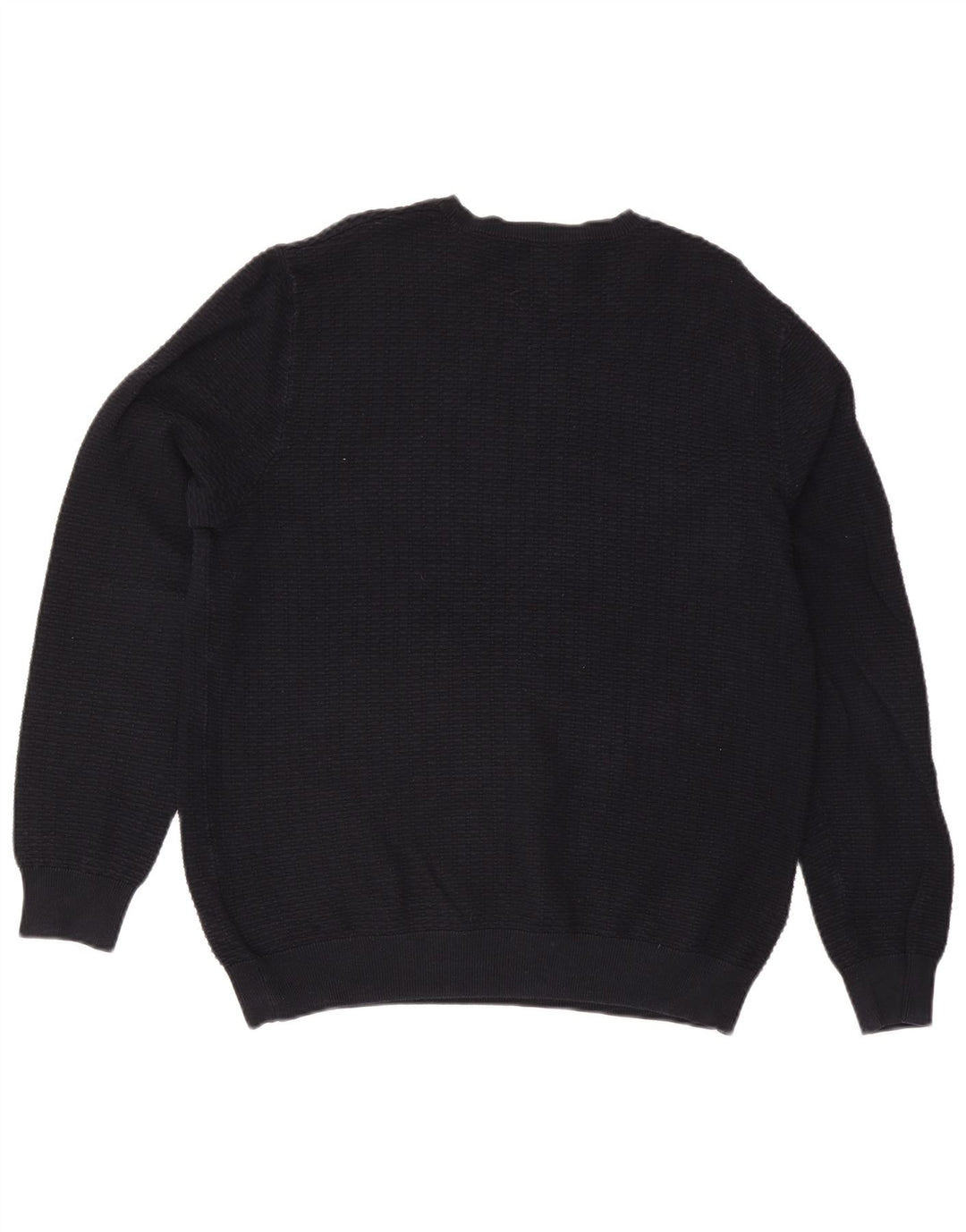 Pulover Cos pentru bărbați cu gât roșu, XL, bumbac bleumarin