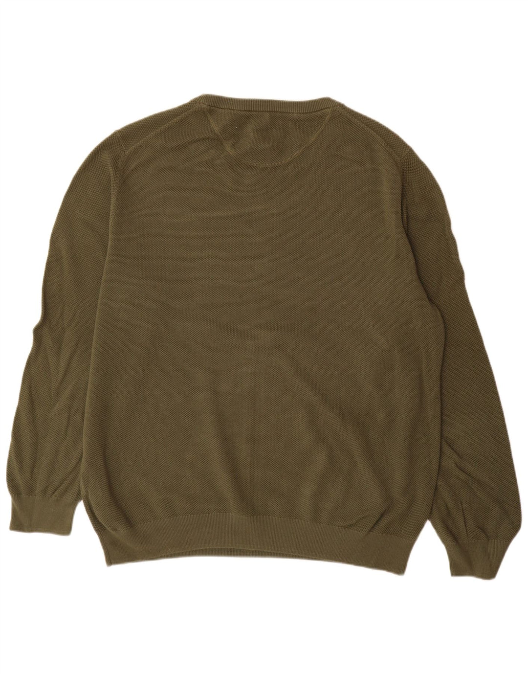 Pulover Gant pentru bărbați, cu gât crew, bumbac kaki 2XL