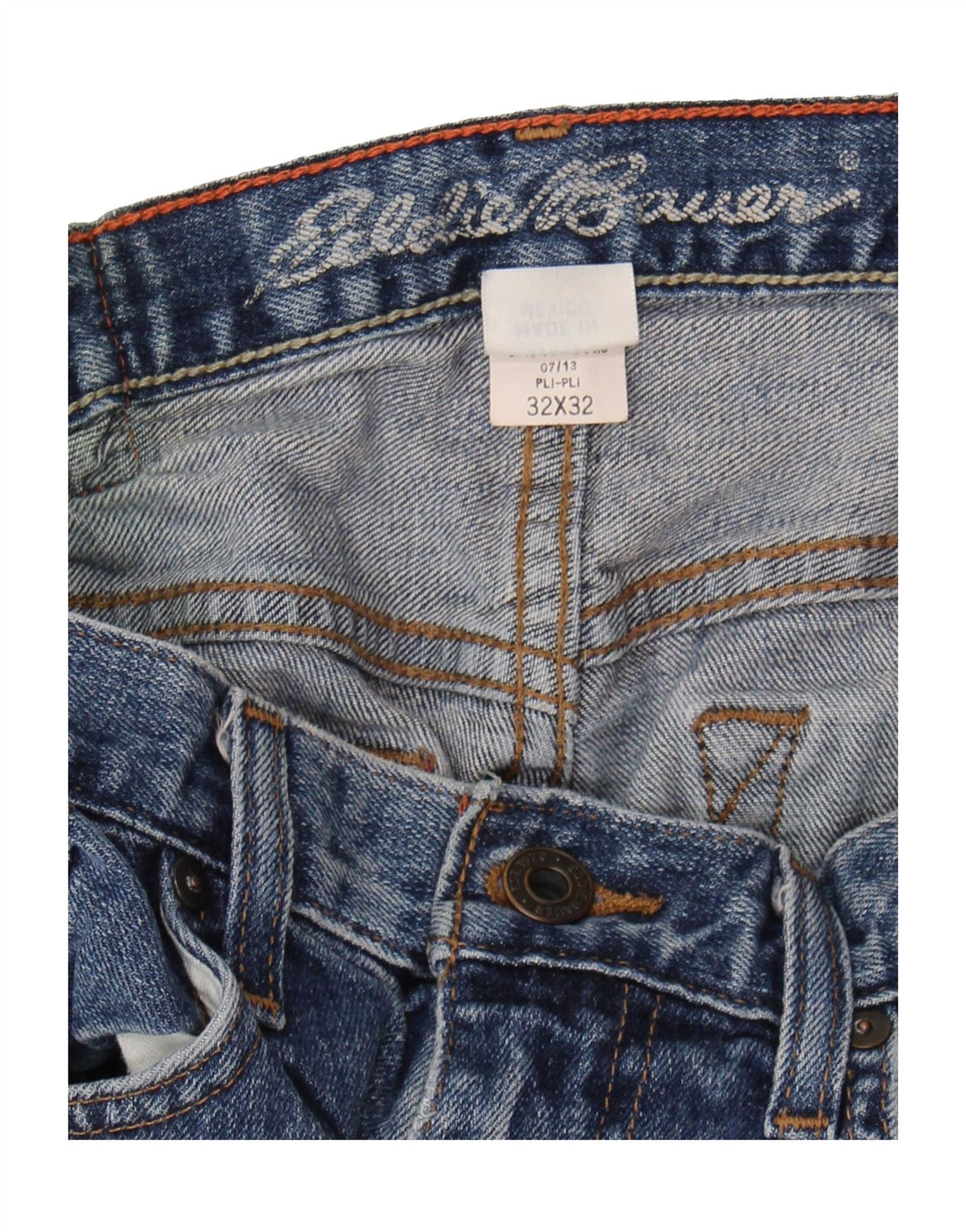 EDDIE BAUER Mens Straight Jeans W32 L32 Blue Cotton Vintage Eddie Bauer and Second-Hand Eddie Bauer from Messina Hembry 
