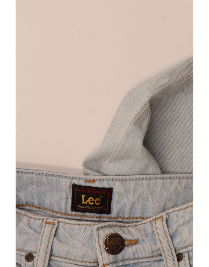 LEE Womens Carol Straight Jeans W26 L27 Blue Cotton