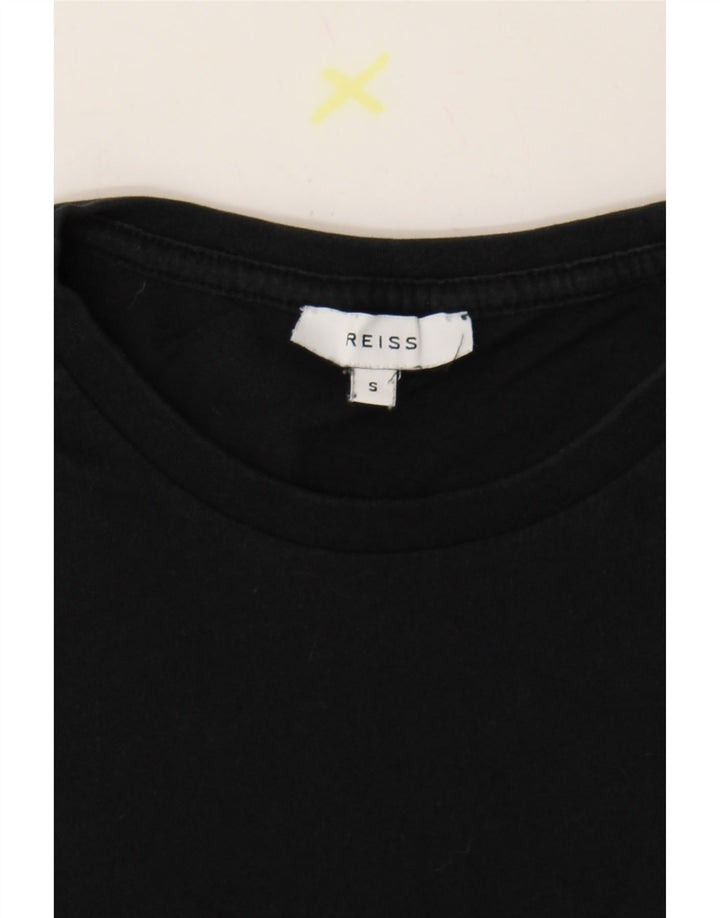 REISS Tricou Bărbați Top Mic Negru Bumbac