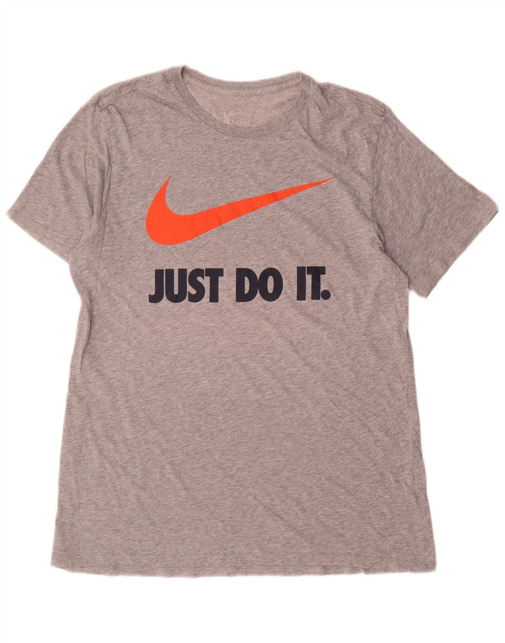 Tricou grafic Nike pentru bărbați Top mare, gri, pete