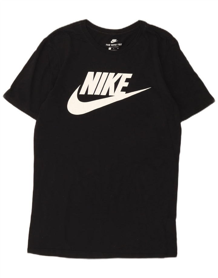 Tricou grafic Nike pentru bărbați Top mic, negru, bumbac