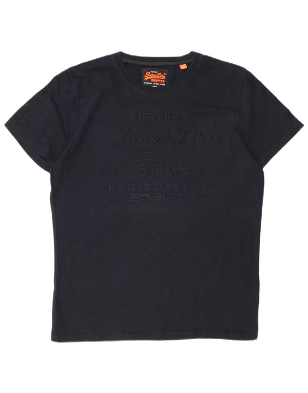 Tricou grafic pentru bărbați SUPERDRY Top XL bumbac negru