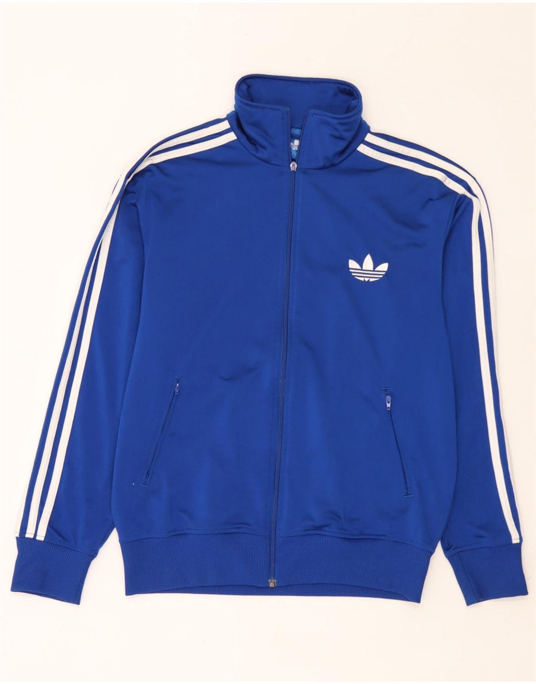 Jachetă de trening pentru bărbați Adidas, poliester albastru mediu