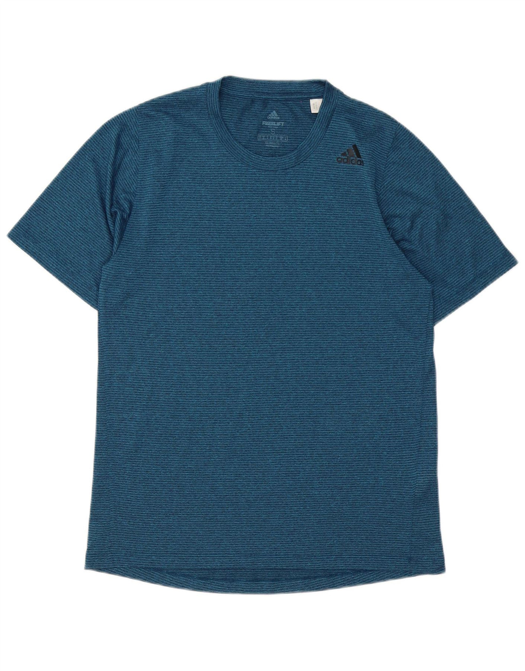 Tricou pentru bărbați Adidas Climalite Top mic, bleumarin, poliester cu dungi