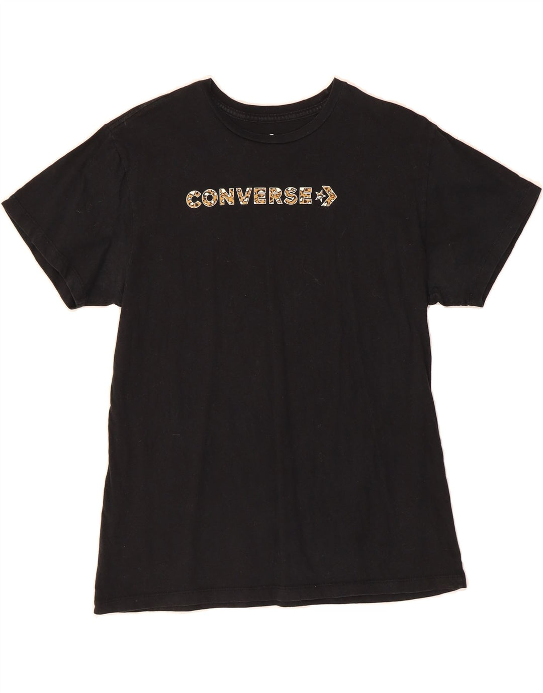 CONVERSE Womens Graphic T-Shirt Top UK 14 Medium Black Vintage Converse and Second-Hand Converse from Messina Hembry 